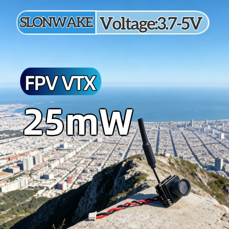 Fpv Drone Transmitter - SLONWAKE FPV 25mW เครื่องส่งสัญญาณ VTX แบบจำลองกำลังไฟ
