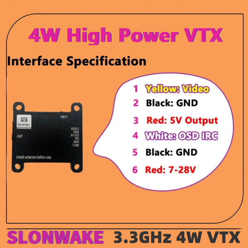 เครื่องส่งสัญญาณวิดีโอ SLONWAK - Fpv Drone Transmitter บทวิจารณ์และราคา
