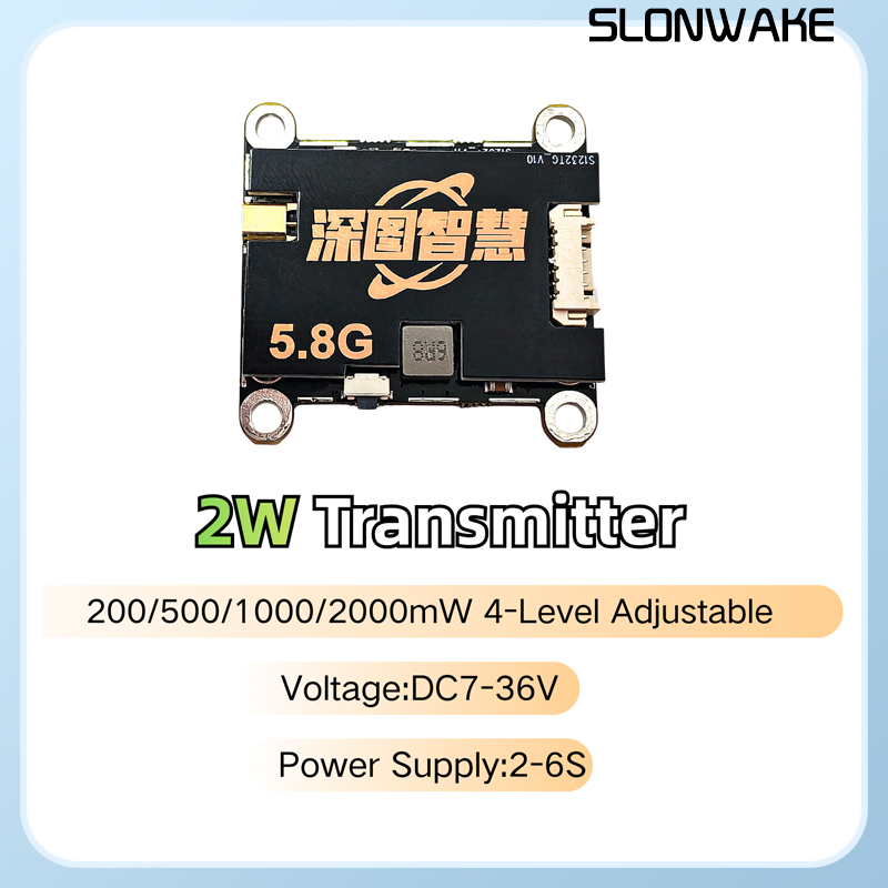 SLONWAKE 5.8G 56CH 2W เครื่องส - Fpv Drone Transmitter บทวิจารณ์และราคา