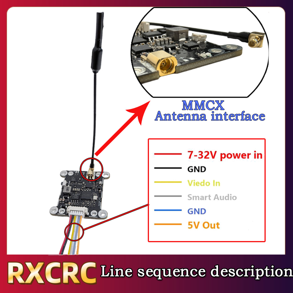 โมดูล RXCRC 5.8G 48CH 1.6W VTX - Fpv Drone Transmitter บทวิจารณ์และราคา