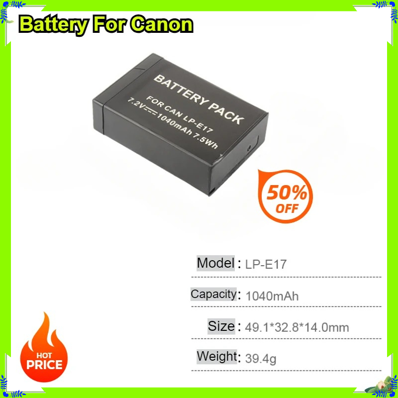 ใหม่ 1040mAh LP-E17 แบตเตอรี่ส - Canon Camera Eos R50 บทวิจารณ์และราคา