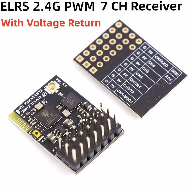 Elrs 2.4G PWM ตัวรับสัญญาณ7CH  - Fpv Drone Battery บทวิจารณ์และราคา